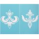 Szita stencil - Anjou liliomok 215mm x 275mm