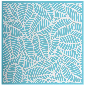 Szita stencil - Textúra levelek 254mm x 254mm