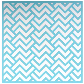 Szita stencil - Textúra cikk-cakk 254mm x 254mm