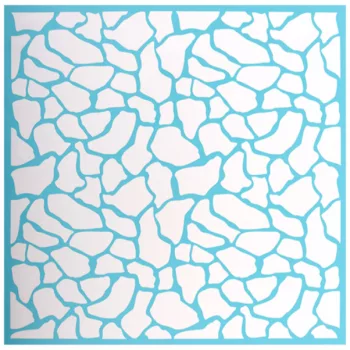 Szita stencil - Textúra sejtek 254mm x 254mm
