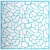 Szita stencil - Textúra sejtek 254mm x 254mm