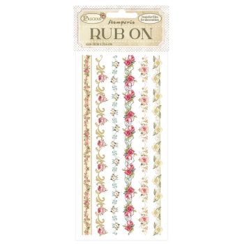 Rub-on - Kaparós matrica - Rózsás csíkok