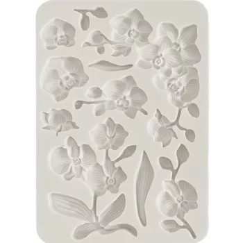 Szilikon öntőforma A5 - Orchids and Cats orchids