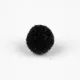 Zsenília pompon 1 cm, 100 db / csomag - fekete