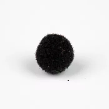Zsenília pompon 2 cm, 100 db / csomag - fekete