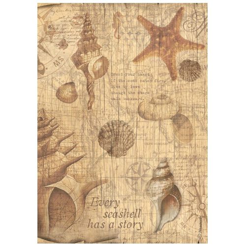 A4 rizspapír csom.- Sea Land shells