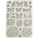 Szilikon öntőforma A5 - Create Happiness Secret Diary butterflies and flowers