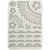 Szilikon öntőforma A5 - Create Happiness Secret Diary lace borders