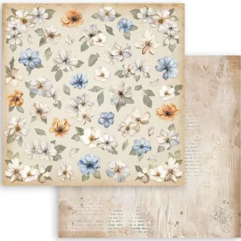   Scrapbook kétoldalas papír - Create Happiness Secret Diary flowers