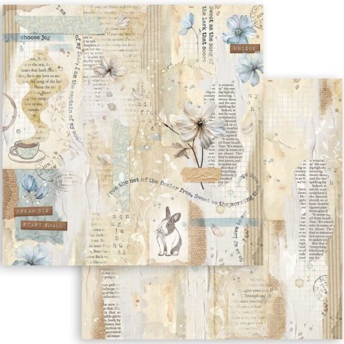 Scrapbook kétoldalas papír - Create Happiness Secret Diary bunny