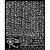 Vastag stencil cm 20X25 - Fortune Egypt