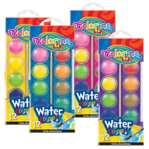Colorino 12gombos vízfesték 30mm