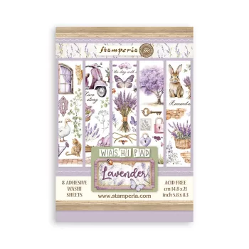 Washi tömb 8 lap A5 - Lavender
