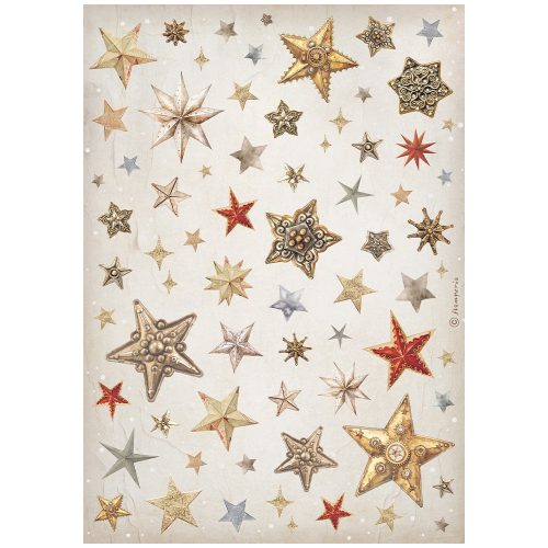 A4 rizspapír csom. - Gear up for Christmas stars