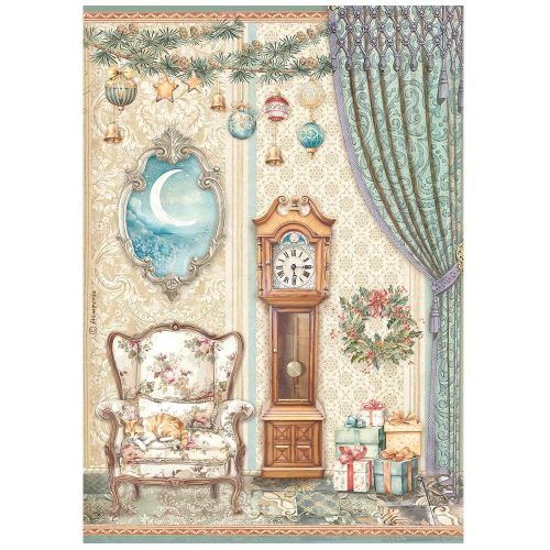 A4 rizspapír csom. - The Nutcracker pendulum clock and chair