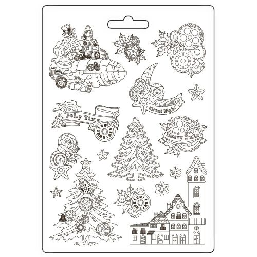 Lágy PVC öntőforma A4 - Gear up for Christmas trees and elements