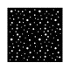 Vastag stencil cm 18X18 - Classic Christmas dots pattern