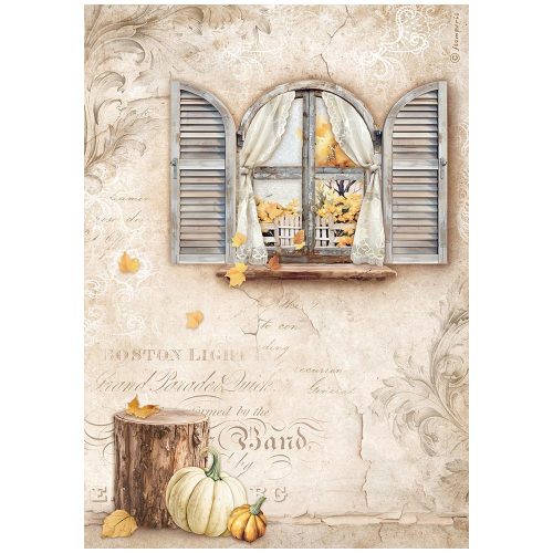 A4 rizspapír csom. - Golden Harmony window