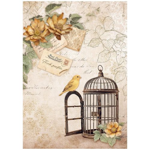 A4 rizspapír csom. - Golden Harmony cage