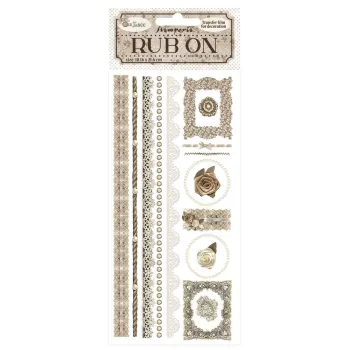 Rub-on cm 10,16x21,6 - Old Lace stripes