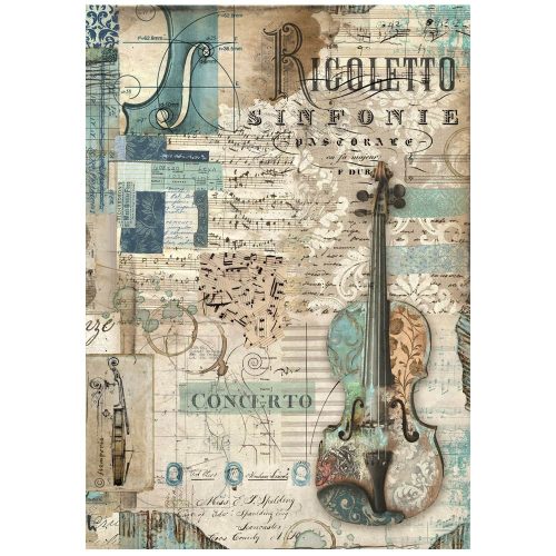 A4 rizspapír csom. - Music violin