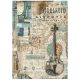 A4 rizspapír csom. - Music violin