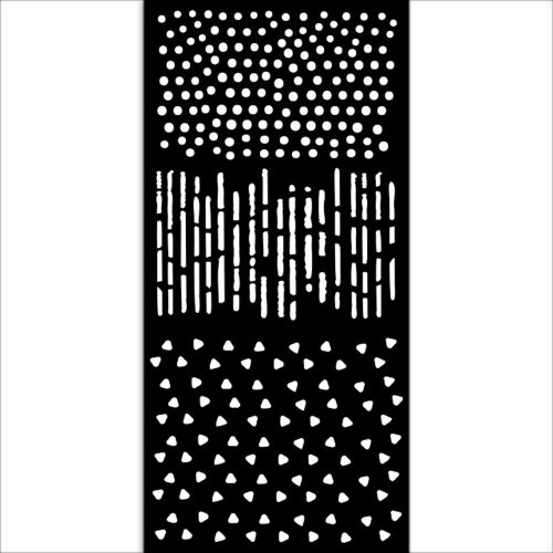 Vastag stencil cm 12X25 - Create Happiness Dewdrops patterns