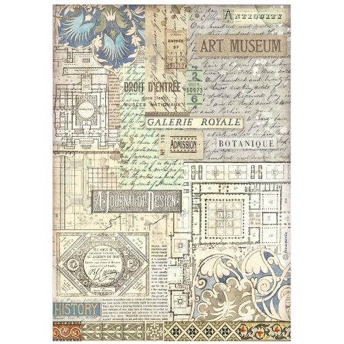 A4 A4 rizspapír csom. - Art of Travelling Art museum background