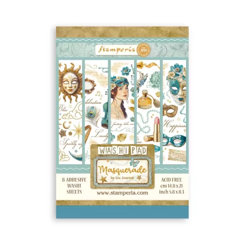 Washi tömb 8 lap A5 - Masquerade