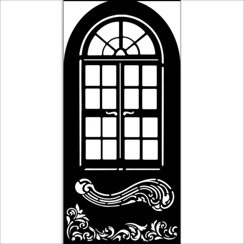 Vastag stencil cm 12X25 - Masquerade window