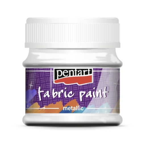 Textilfesték gyöngyház fehér 50ml | Pentart 
