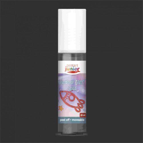 Lehúzható üvegfesték fekete kontúr 20ml