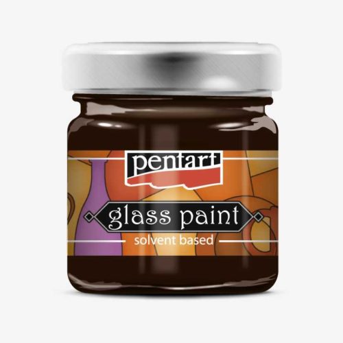 Pentart oldószeres üvegfesték 30ml - BARNA