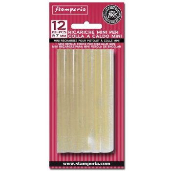 Utántöltő rudak kis ragasztópisztolyhoz 7mm 12db/csomag