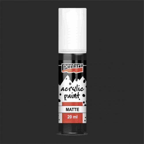 Matt akrilfesték - FEKETE 20ml | Pentart