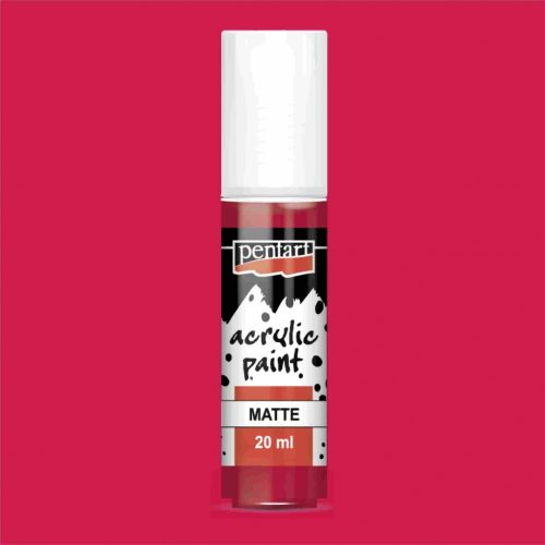 Matt akrilfesték - KÁRMINPIROS 20ml | Pentart