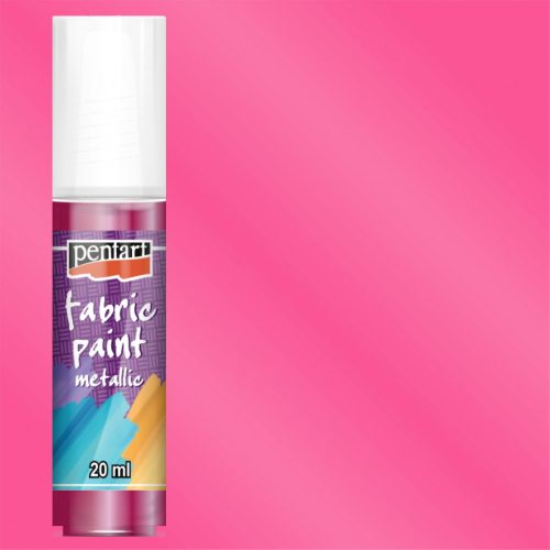 Pentart Textilfesték metál pink 20ml