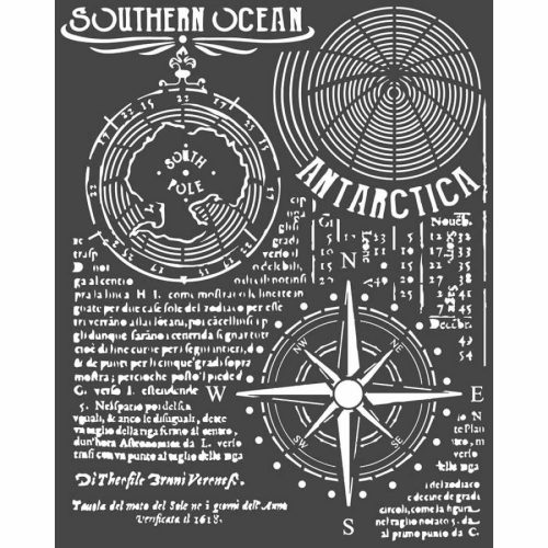 Stencil 25cm x 20cm x 0,5mm - Délszaki óceán