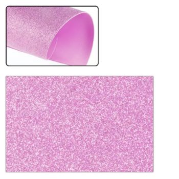 Csillámos dekorgumi - lila 40cm x 60cm 