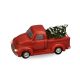  Vintage pick up fenyőfával világítós piros