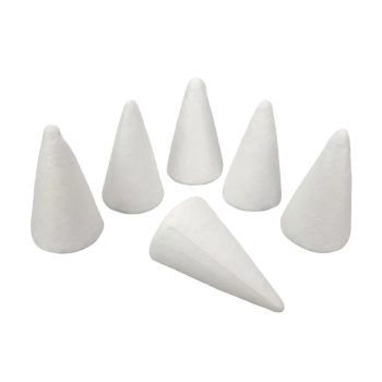 Polisztirol kúp  6cm x 3cm 6db/csomag
