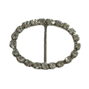 Strasszos dekor ovális 35mm x 26mm