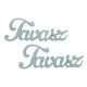 Fa "Tavasz" felirat babakék 2db/csomag