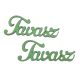 Fa "Tavasz" felirat menta 2db/csomag