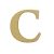 Fa betű - C Carmen 10cm