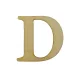 Fa betű - D Carmen 10cm