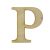 Fa betű - P Carmen 10cm