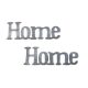Fa "Home" felirat koptatott szürke 2db/csomag