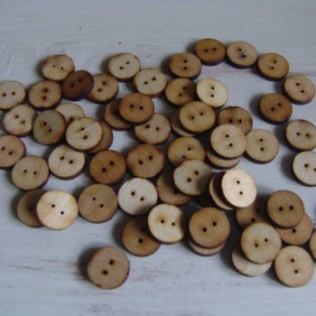 Natúr fa gomb 1,5 cm 60 db