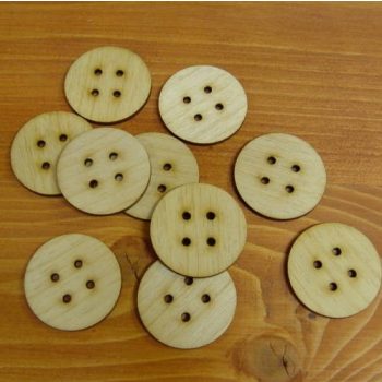 Natúr fa gomb 4 cm